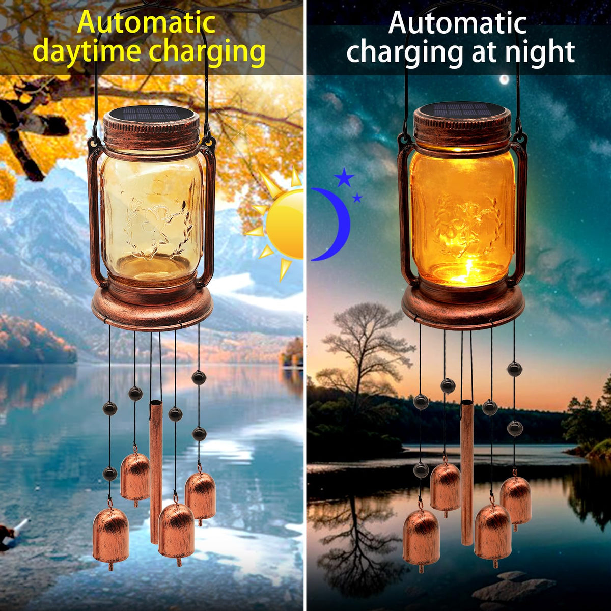 Vcdsoy wind chime waterproof IP65 for rain protection