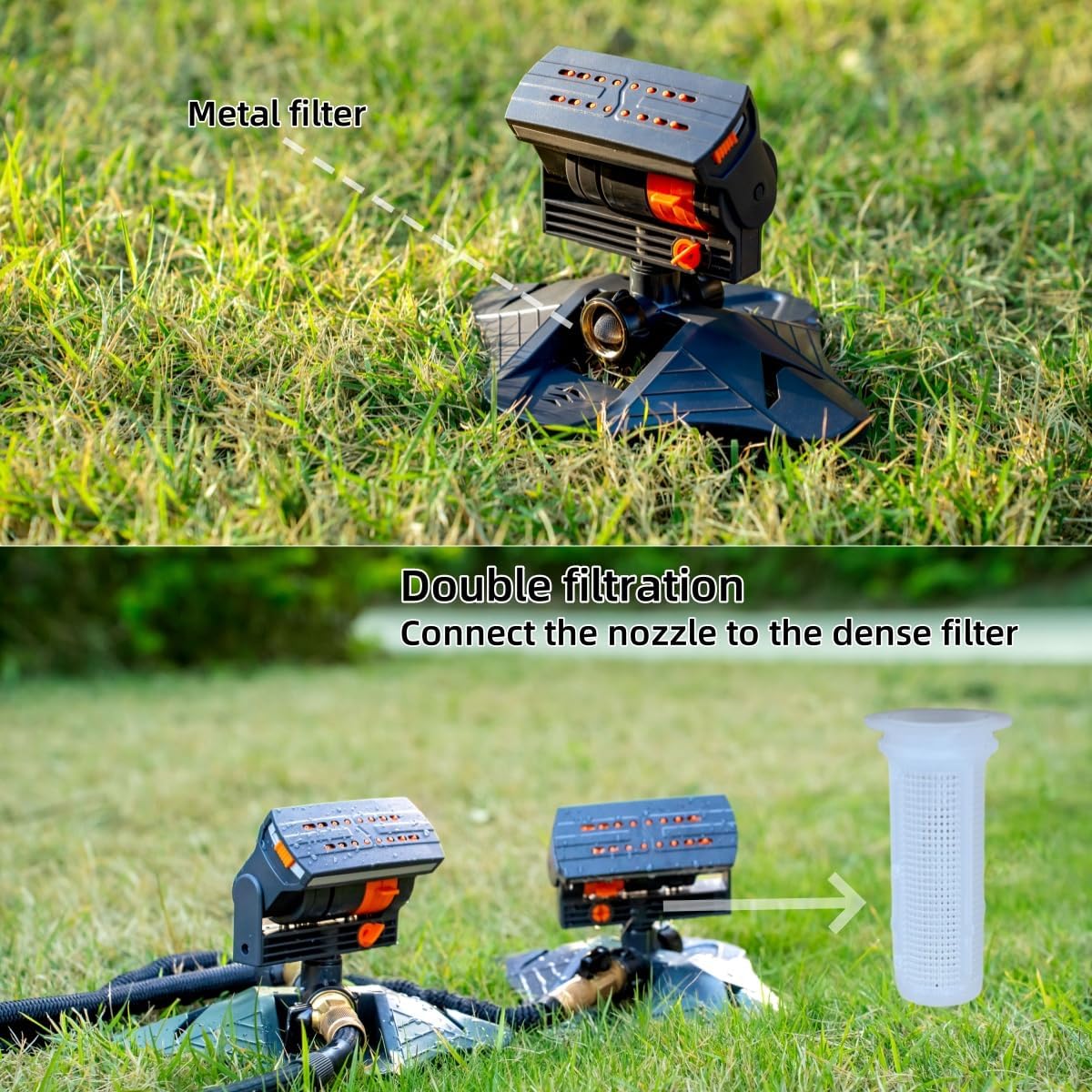 V.C.Formark metal connector close-up highlights leak-proof water input
