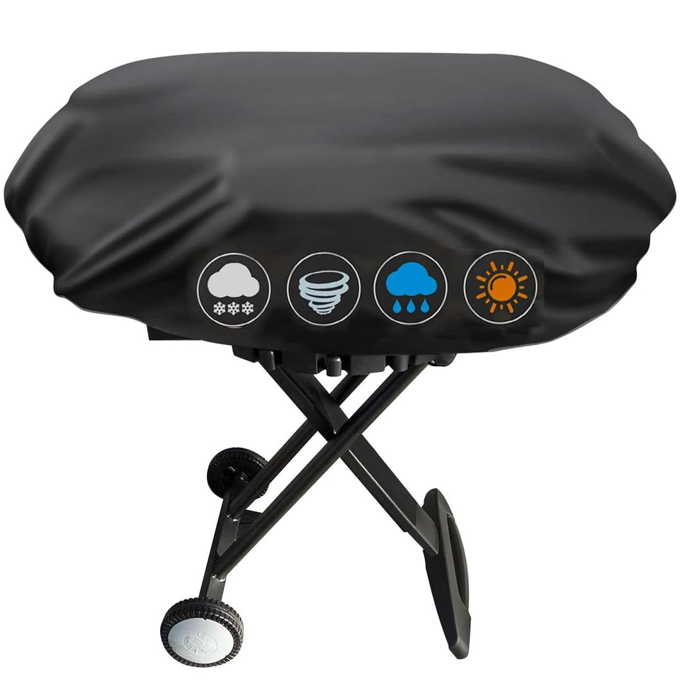 vchin Coleman RoadTrip grill cover fits snugly to protect from rain