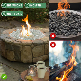 vchin color variety lets you customize fire features to suit any mood