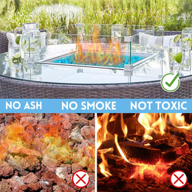 Vchin Fire glass shows heat resistance for long-lasting color.