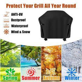 vchin versatile size options protect grills of various shapes.
