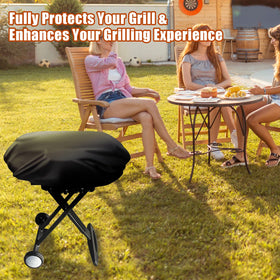 vchin waterproof oxford fabric blocks rain for year-round grill protection