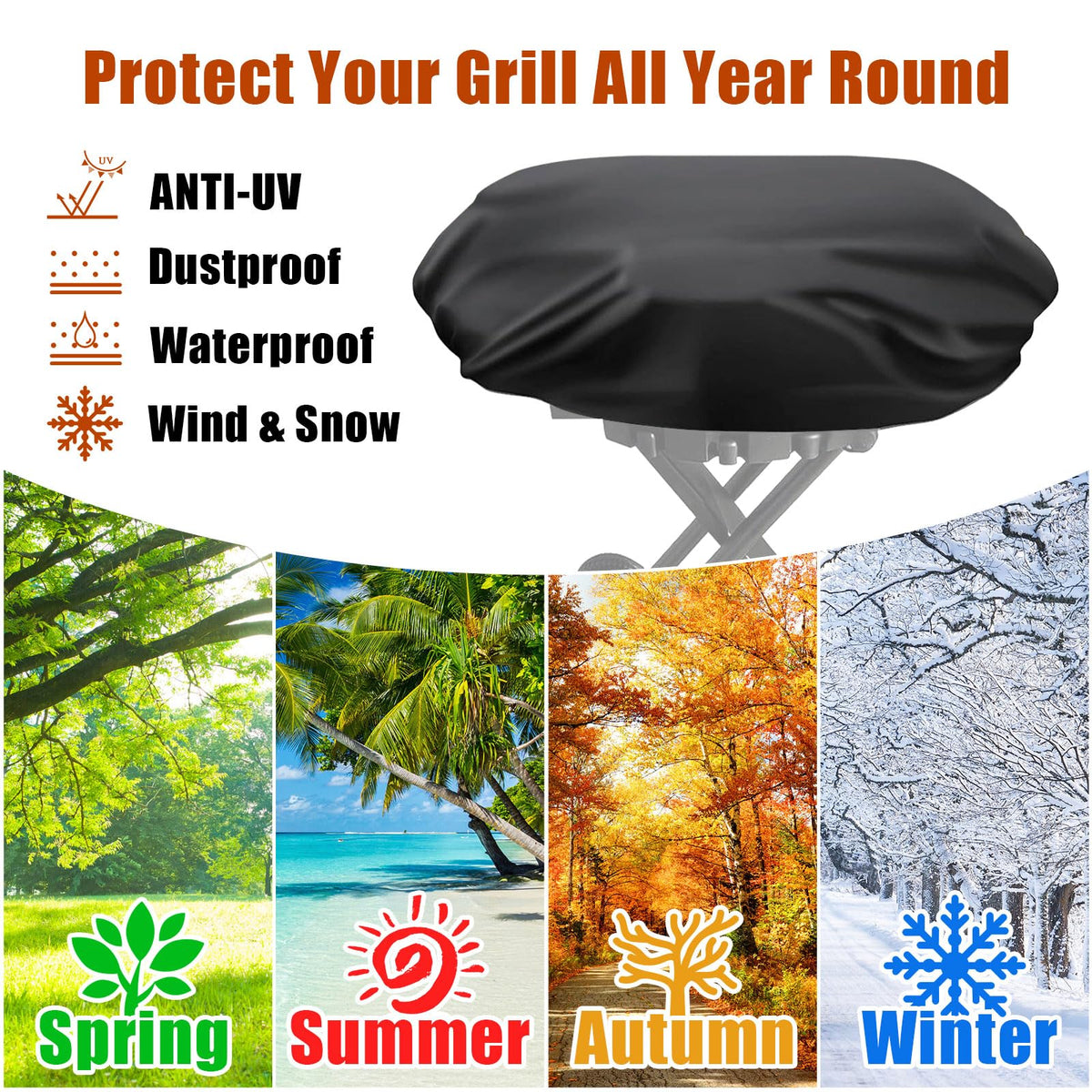 vchin year-round protection and convenient storage after grilling
