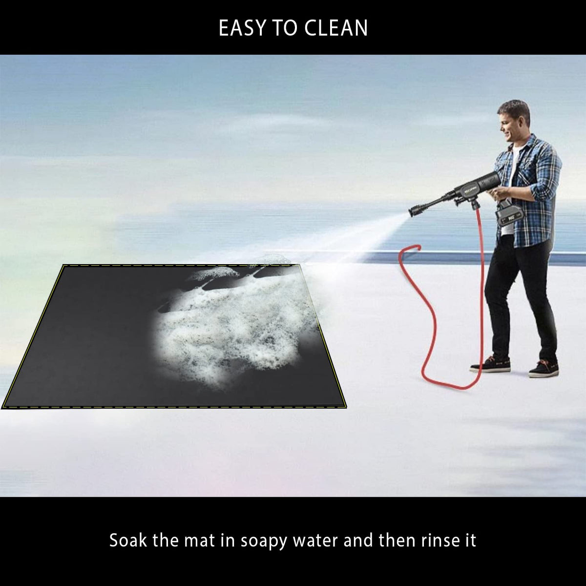 VCHOMY foldable under grill mat for easy storage after use