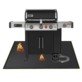 VCHOMY under-grill mat provides fireproof and waterproof protection for decks.