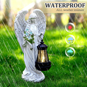 VChymm yard art angel decor enhances patios with subtle charm