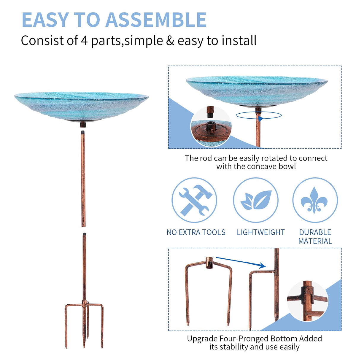 VCUTEKA waterproof design keeps the bath clean during weather