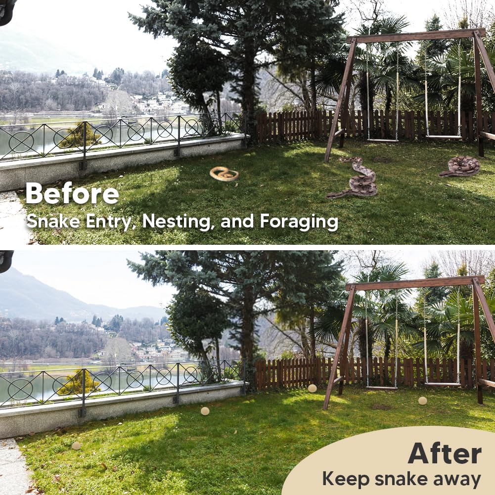 VDKOGSX Eco-friendly snake deterrent reduces snake visits outdoors.