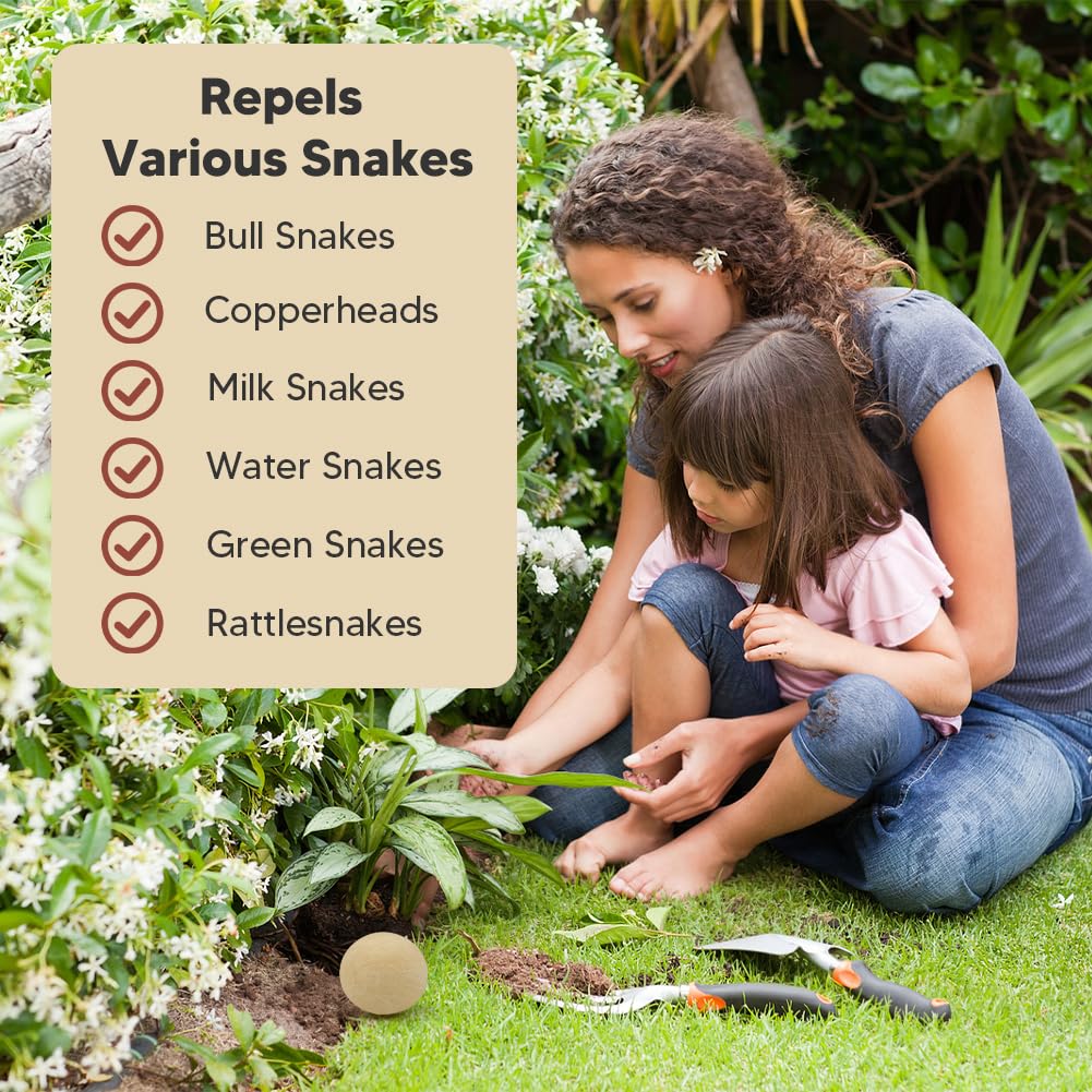 VDKOGSX Pet-safe snake deterrent keeps pets safe in outdoor spaces.