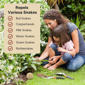 VDKOGSX Pet-safe snake deterrent keeps pets safe in outdoor spaces.