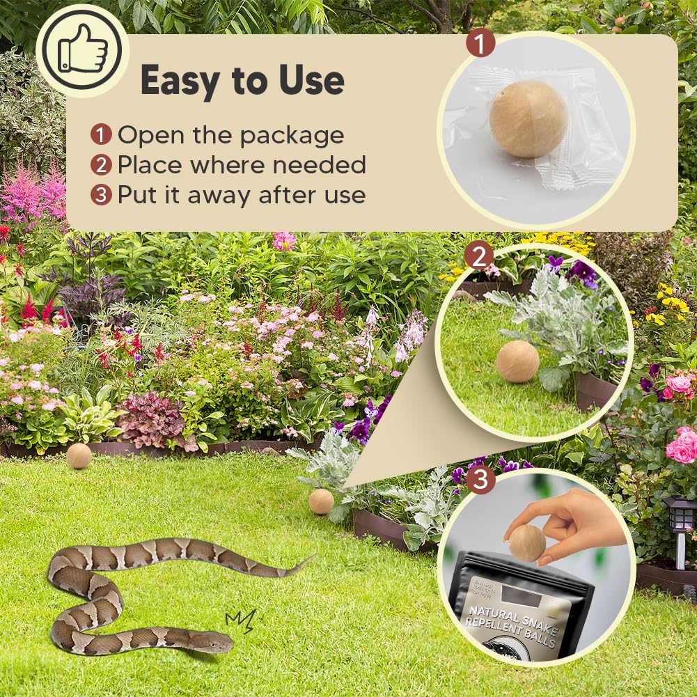 VDKOGSX Snake Deterrent packaging highlights 8P/Bag set for quick use.