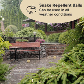 VDKOGSX Weatherproof snake repellent balls perform in all seasons.