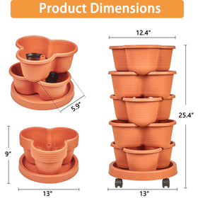 VECELO self-watering system and drainage tray visible in the planter.