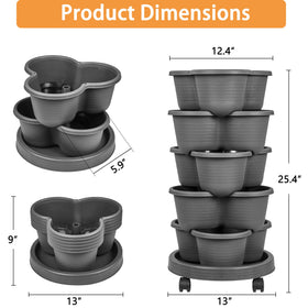 VECELO self-watering system visible keeps plants hydrated between waterings