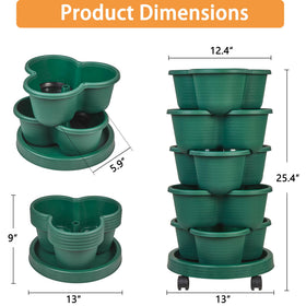 Vecelo self-watering vertical planter with wheels enables easy relocation for sun exposure.