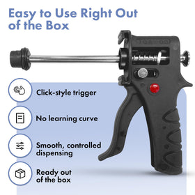 Vectorfog DH1 ergonomic grip handle facilitates comfortable long use.