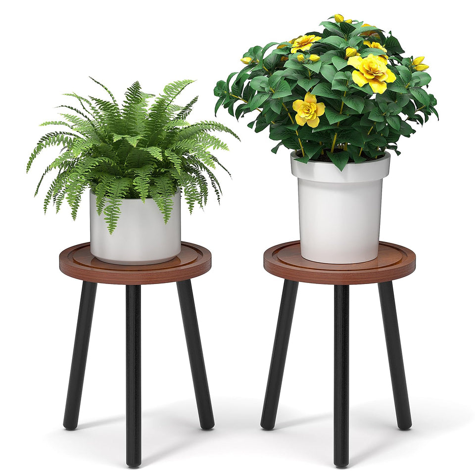 Vecxoty round-top plant stand in brown, ideal for modern interiors.
