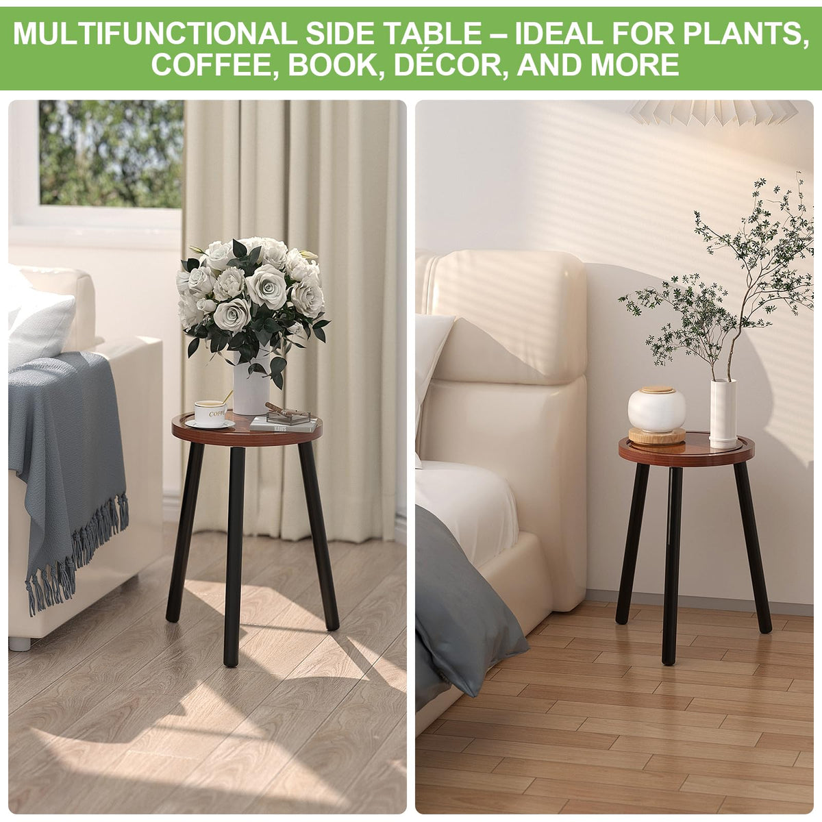 Vecxoty two-pack corner display stands save space in small rooms.