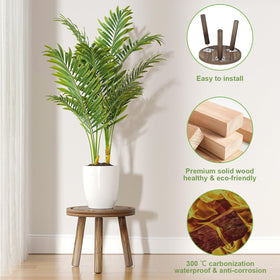 Vecxoty 5.7-inch stand adds height variance for dramatic plant layers