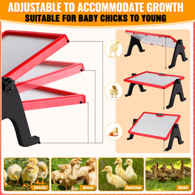 VEDALIO wall-mount option saves coop space while keeping chicks warm.