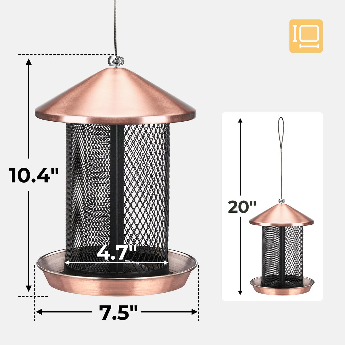 Veehoo outdoor bird feeder makes a thoughtful gift for nature lovers.