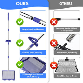 VEEMI multi-use tool serves as chicken coop scoop, cat litter, and beach shovel.