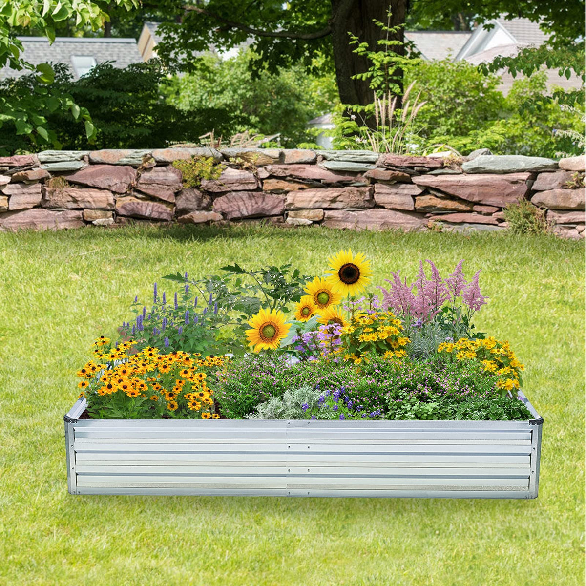 Veezyo garden bed supports flowers, vegetables, and herbs