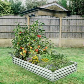 Veezyo two-pack 6x3x1 feet beds offering ample planting space