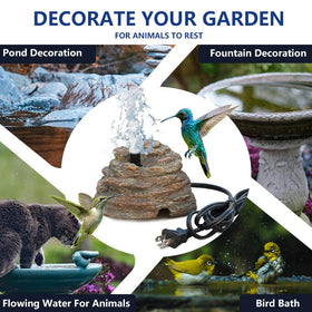Veflauresi pump with adjustable spray offers customizable water effects.