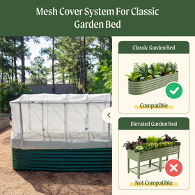 Vego garden mesh cover UV-resistant protects crops from sun and pests