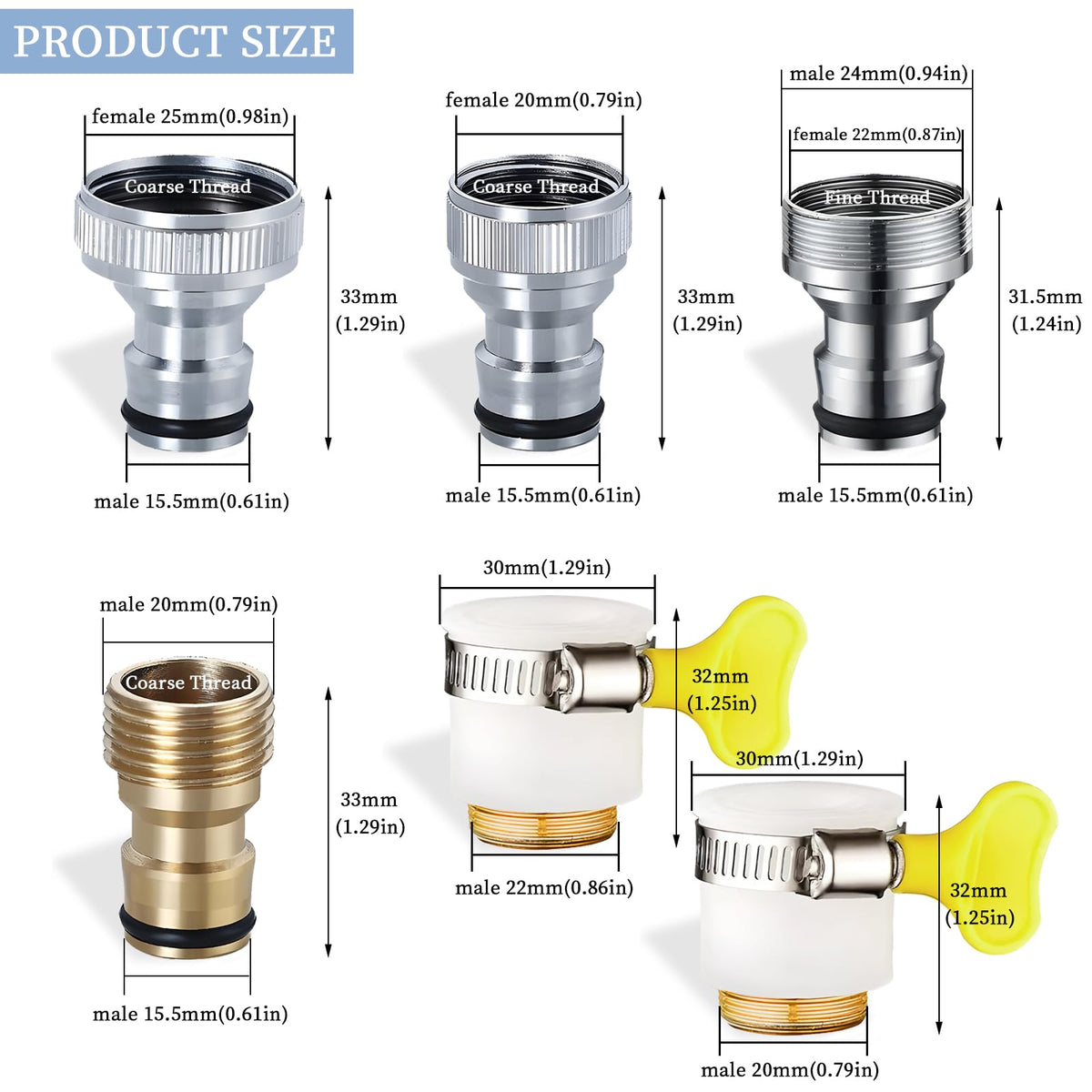 VEINARDYL washing machine quick connectors demonstrate easy, tool-free assembly