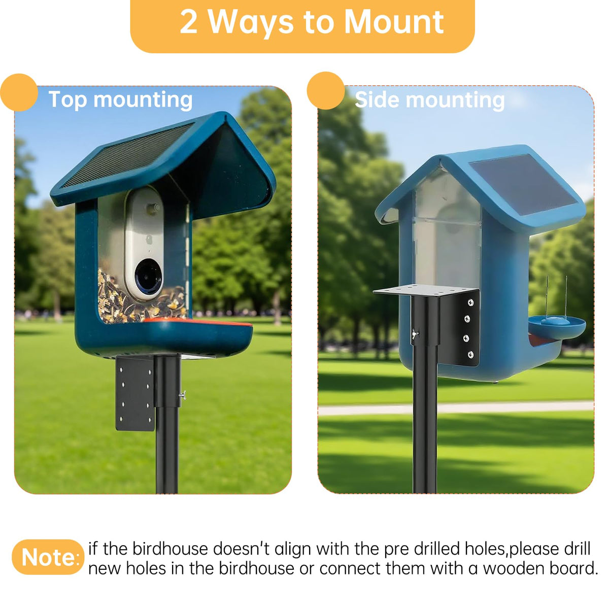 Vekniqo outdoor bird feeder setup in a garden