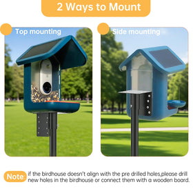 Vekniqo outdoor bird feeder setup in a garden