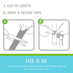 Multi-use ties adapt for tools, fencing, and plant stakes