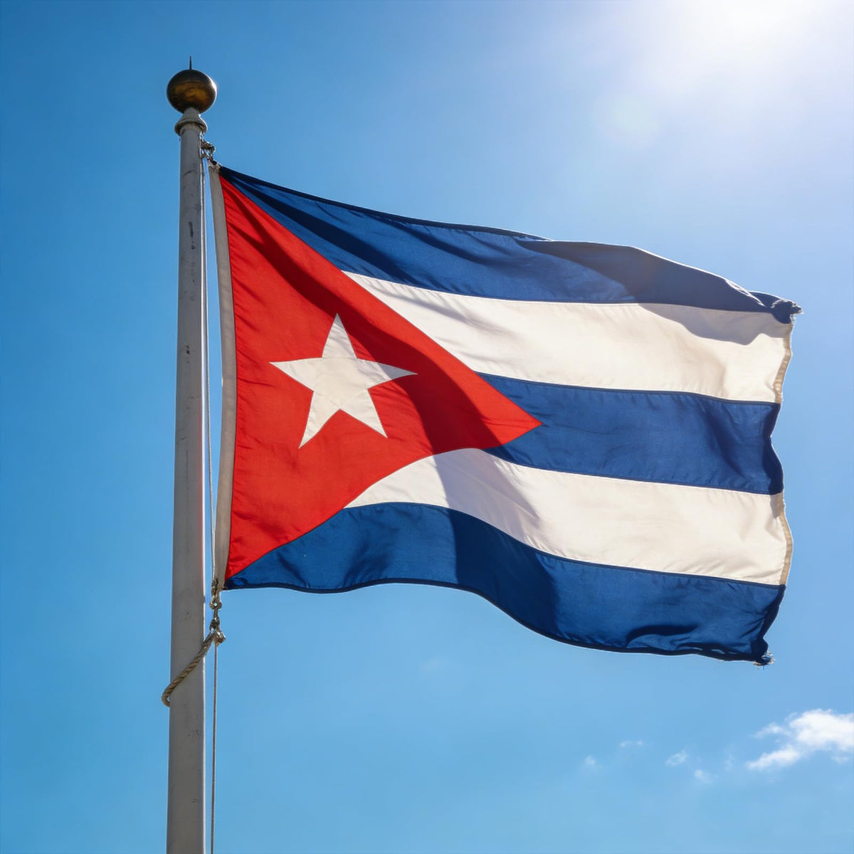 VELIFFCO Cuba flag easy display at stores, gardens, and events