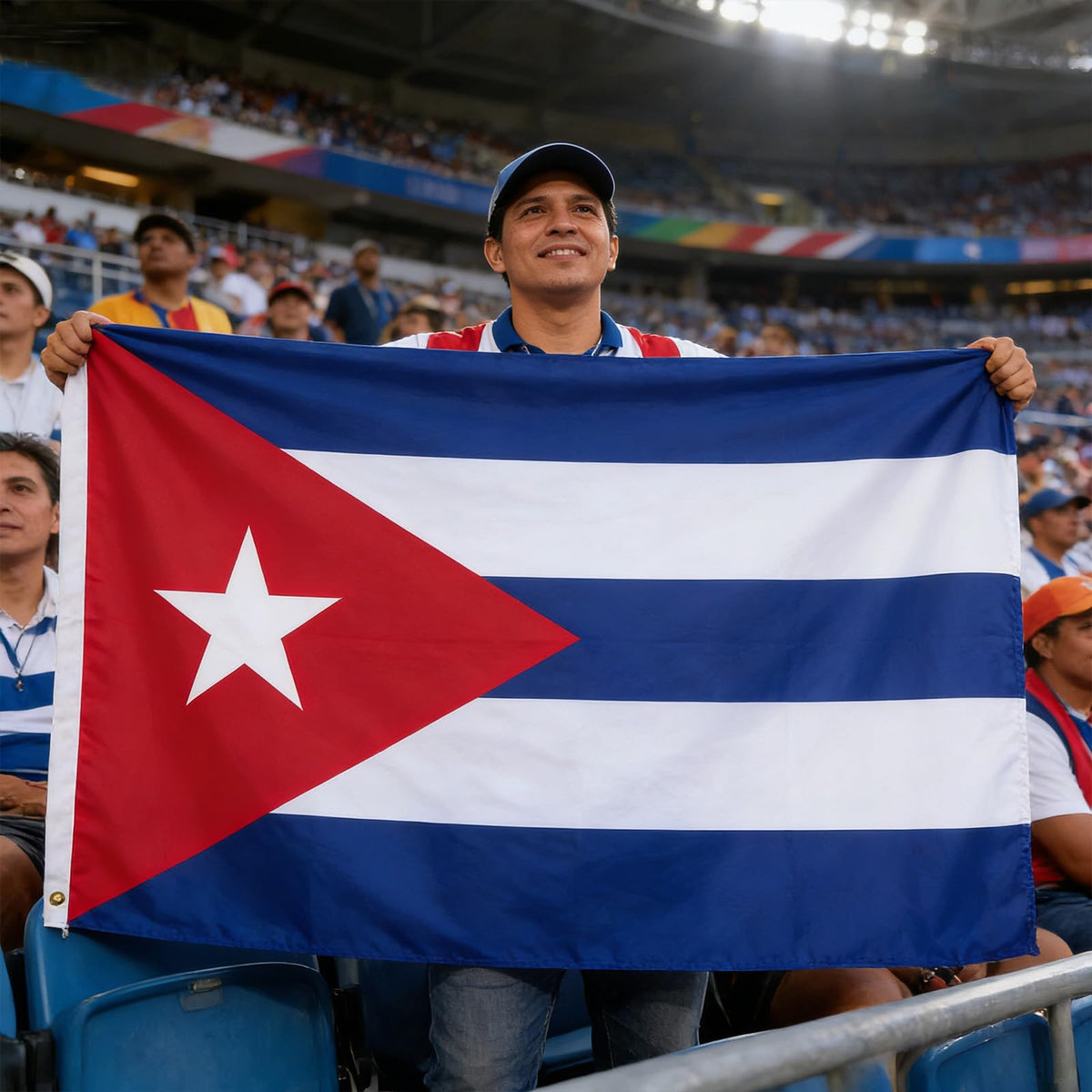 VELIFFCO Cuba flag uses fade-resistant print for long-lasting color