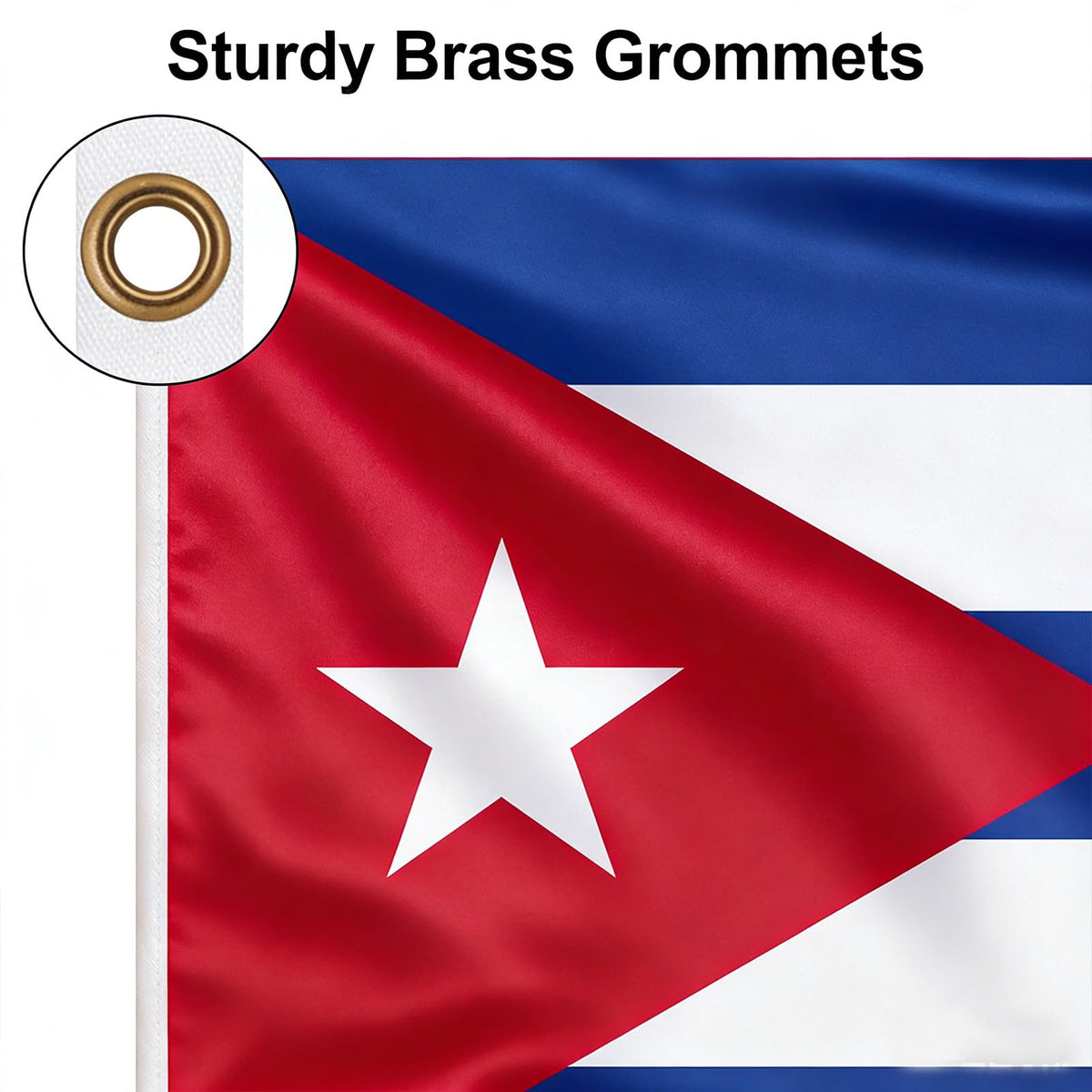 VELIFFCO Cuba flag is lightweight for easy handling outdoors