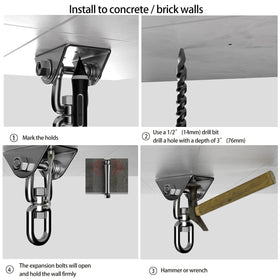 Velomill accessory showcases maximum load capability for hammocks and chairs.