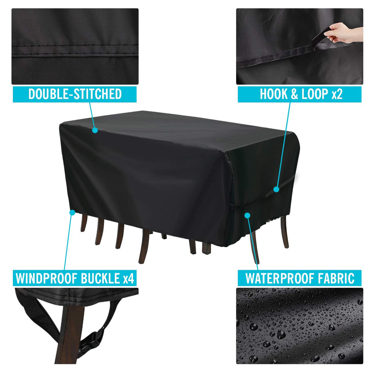 Velway weatherproof cover folds easily for storage when not in use