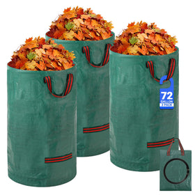 Velway reusable yard bags with stand-up ring during filling