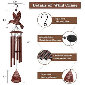 VENBEEL chime sways with breeze, producing gentle tones for remembrance.