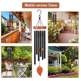 VENBEEL wind chimes installed in a garden for relaxing outdoor decor