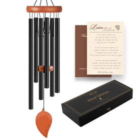 VENBEEL wind chimes outdoors with six aluminum tubes for calming garden ambience