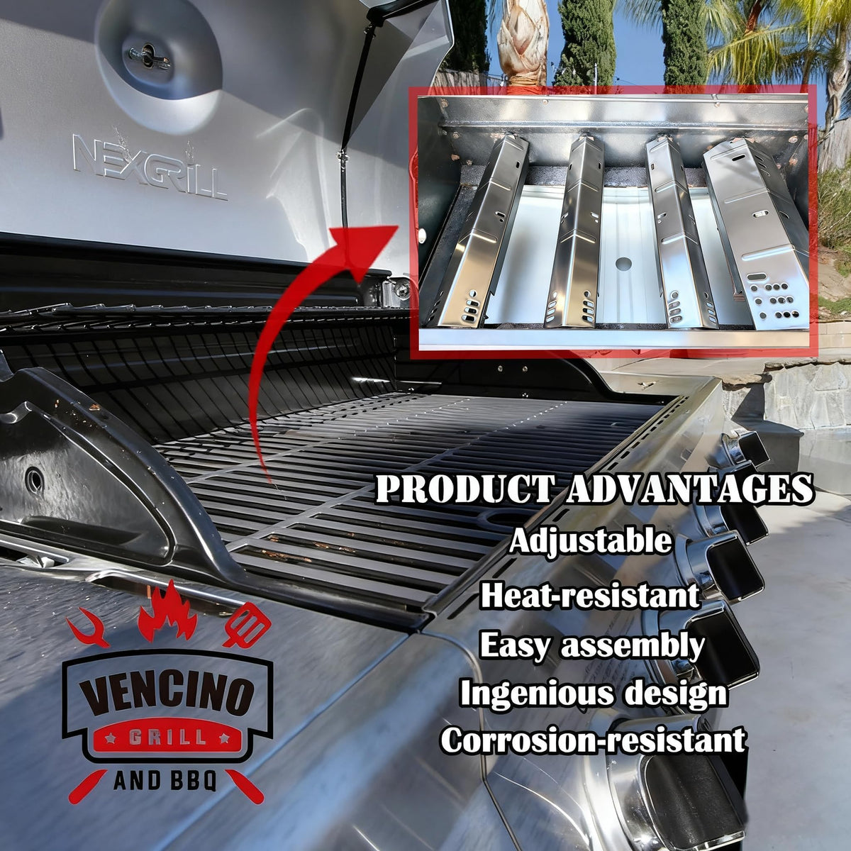 Vencino adjustable width from 24 to 30 inches.