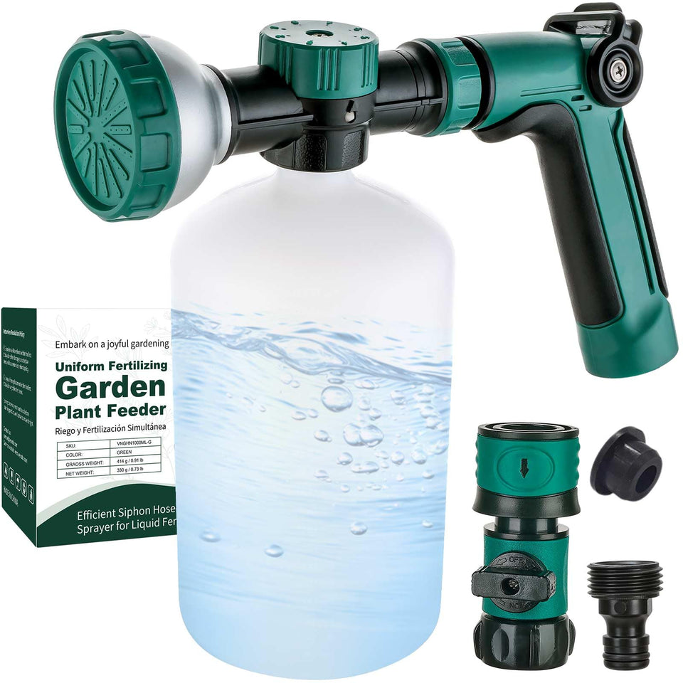 Venetio 8-Dial Sprayer Pro pours fertilizer evenly across a lawn.