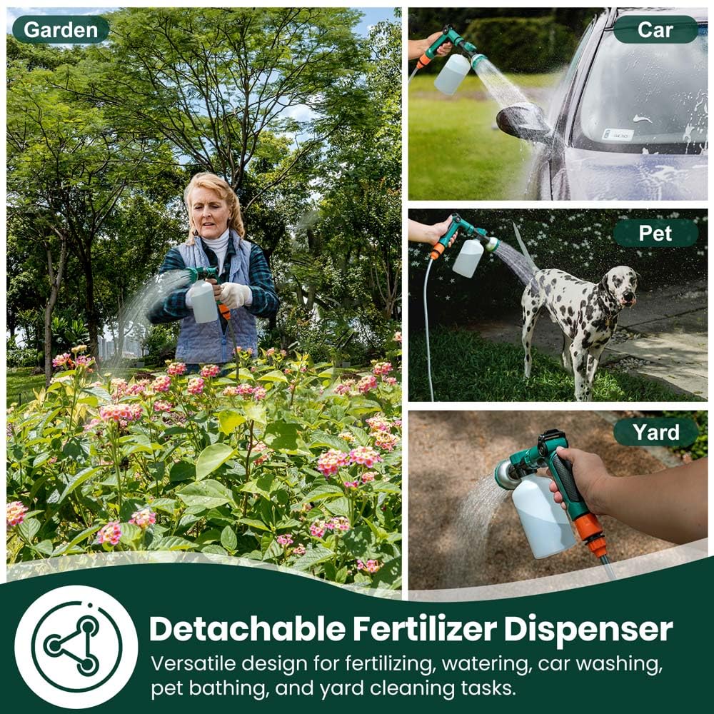 VENETIO anti-backflow design protects water supply during spraying