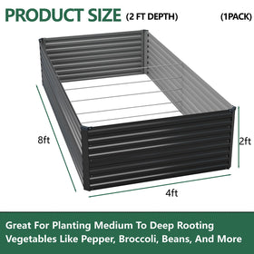 Vengarus 24-inch deep bed showing increased soil capacity for larger crops