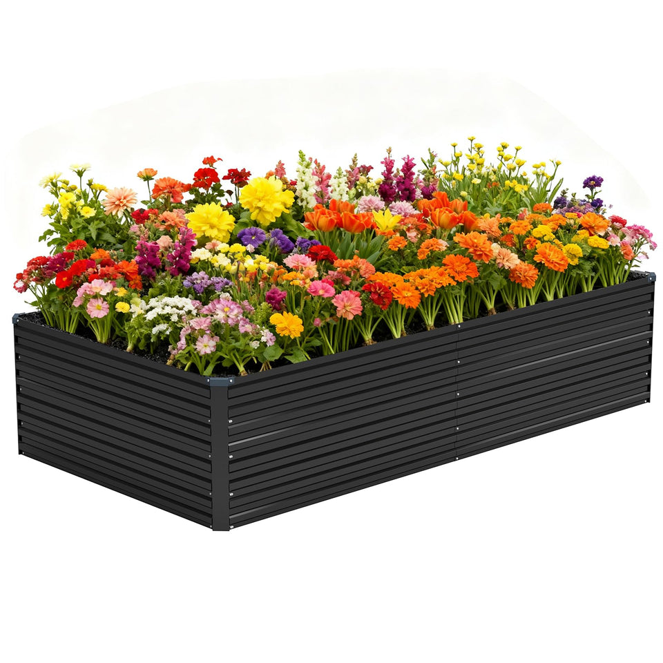 Vengarus galvanized raised bed assembly kit ready for quick outdoor setup