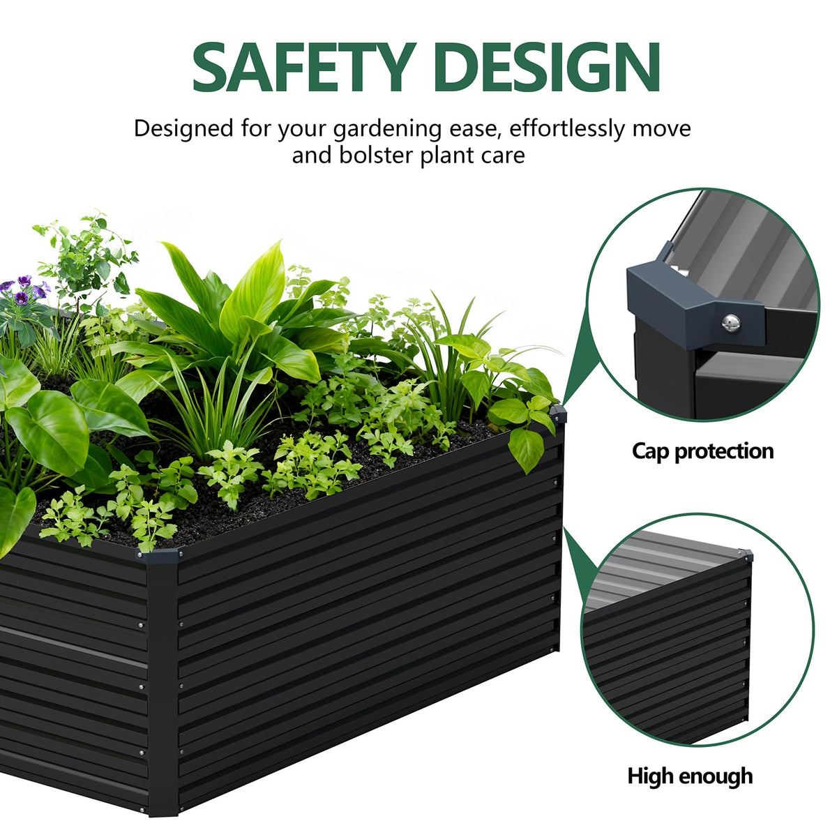 Vengarus galvanized steel frame demonstrates rust-resistant durability for outdoor use